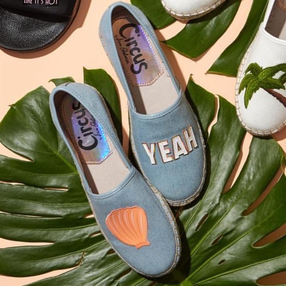 Sam Edelman Shoes - Trendsetter Denim Blue Slip On Espadrille Loafers